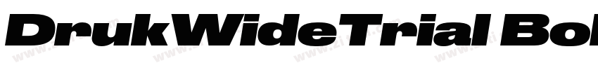 DrukWideTrial Bold字体转换